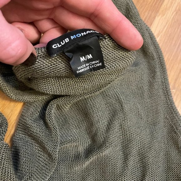 Club Monaco twisted back draped cowlneck knit tank - Picture 5 of 7